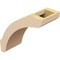 Ekena Millwork 5-inch W x 12-inch D x 12-inch H Lafayette Rough Cedar Woodgrain TimberThane Knee Brace, Primed BRCUR05X12X12LFTRCPR - alternate 2